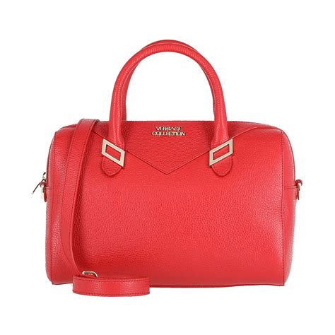 versace collection purse red